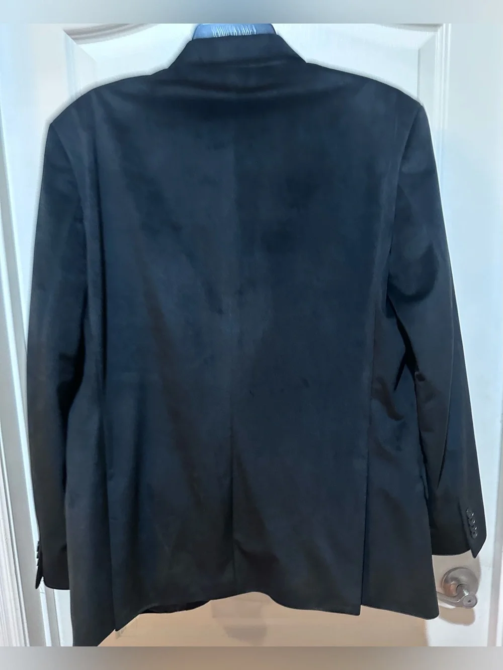 Kenneth Cole reaction Men's Classic Black velvet Single-Breasted Blazer size 44R